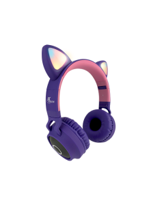XTECH HEADSET NIÑA BLUETOOTH CON LED XTH-650