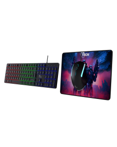 XTECH COMBO GAMING TECLADO, MOUSE Y PAD XTK-535S 