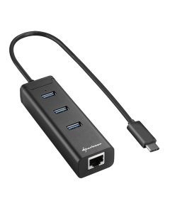 SHARCOON HUB 3 PUERTOS USB ADPT TIPO C A USB 3.0