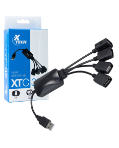 XTECH HUB USB DE 4 PUERTOS XTC-320