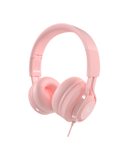 XTECH HEADSET KIDS CABLEADO CON MICROFONO ROSA XTH-355