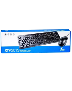 XTECH COMBO TECLADO Y MOUSE USB XTK-301S