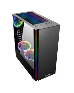 CASE X-MICRO S3-S8 VIDRIO TEMPERADO NEGRO