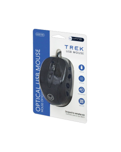 UNNO MOUSE TREK ( MS6551BK) USB 1600 DPI NEGRO