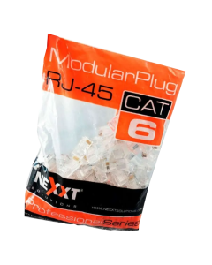 CONECTOR RJ45 CAT 6 BOLSA DE 100 UNIDADES