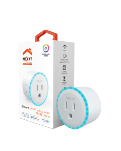 NEXXT HOME SMART WIFI PLUG WITH RGB LIGHT 110-220
