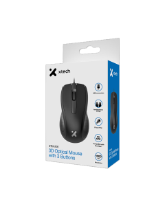 XTECH MOUSE XTM-206 USB CABLEADO OPTICO